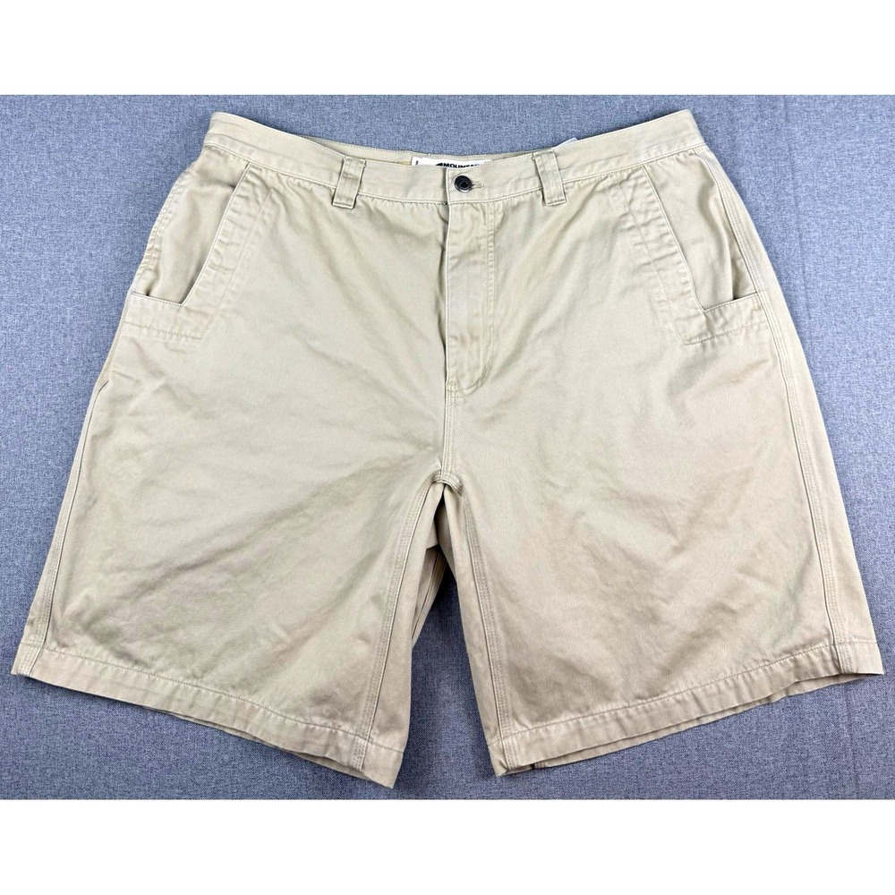 Mountain Khakis Mens 38 Shorts Khaki Relaxed Fit Outdoor Hiking Chino 10"